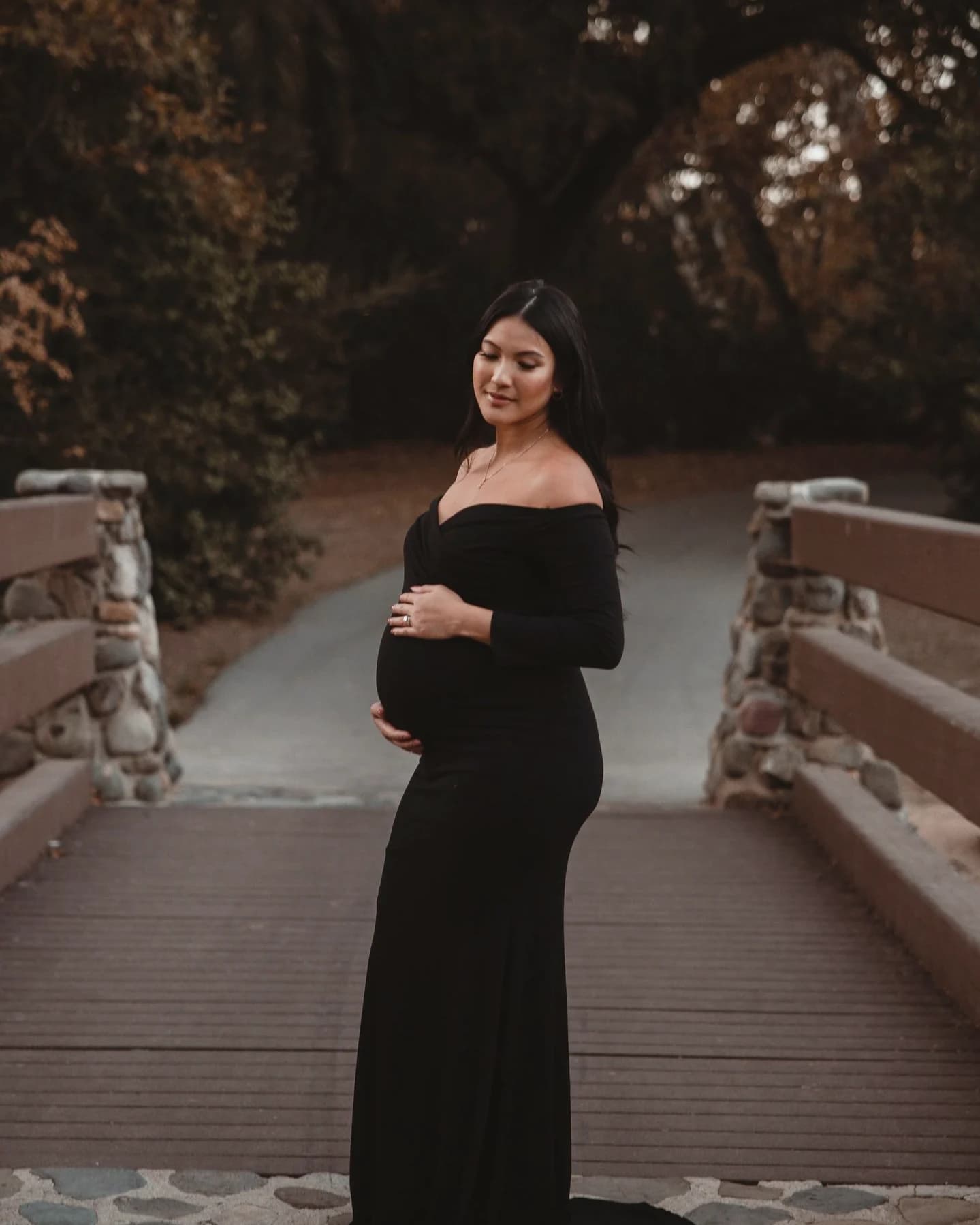 An expecting mother, whose chiropractic care at SeaCoast is tailored for pregnancy